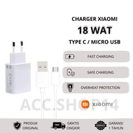 (bonus cable protector) Xiaomi 18W Fast charging compatible all xiaomi series Charger