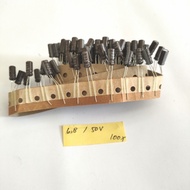 100pcs elco 6.8uf 50v Renceng