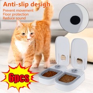 6PCS Meal Automatic Pet Feeder 48H Timer Wet Dry Cat Food Dispenser Nonslip Automatic Cat Feeder Bat