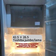 Tutup freezer kulkas AQUA sanyo lg toshiba polytron sharp dll 1 pintu