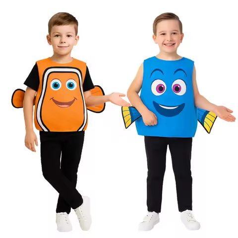 Halloween Stage Performance Costumes Underwater Clownfish Dolly Nemo Animal Costume Children Dress U