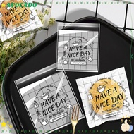 AVOCADD 100Pcs Candy Gift Bags, Plastic Transparent OPP Self Adhesive Pouch, Package Supplies Have A