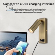 3W LED Wall Lamp Embedded and Rotatable Reading Light USB Focus Light for Bedroom Bedside Study 3000