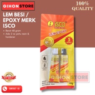 IRON GLUE ISCO BRAND EPOXY GLUE/ CONTAINS 2 RESIN & HARDENER