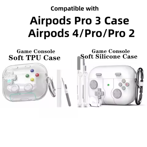 2026 For AirPods Pro 3 Pro 2 Pro Case Cute 3D Classic Cool Funny Hard Shell Game Player Design AirPo