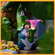 TF* Solar Energy Garden Light Solar Powered Garden Gnome Solar-powered Garden Gnome Statue Cute Resi