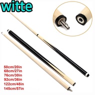 WITTE Billiard Cue Stick, Standard 50/68/76/92/122/145cm Pool Cue Stick,  Hardwood Pool Table Access