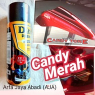Pilok 9311 DITON Premium Candy Tone Red Cendi Merah Transparan Cat Aerosol Otomotif Mobil Sepeda Motor 400 ml