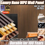 Extra 10% off with coupon】20PCS NANO Fluted Wall Panel 3.5FT-Premium WPC Wood Panel PVC Panel Board 