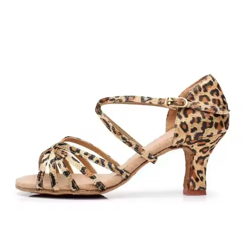 Chaussures de danse latine pour femmes, sandales de salsa pour salle de Rhjazz pour filles, talons m