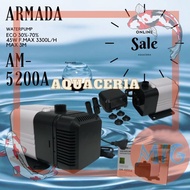 MESIN ARMADA AM 5200 A Aquarium Pond Submersible Machine 2M-3M Aquarium Pond Water Pump