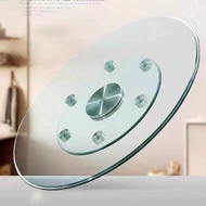 Bàn ăn bàn xoay kính cường lực nhà hàng bàn tròn bánh xe phụ bàn ăn tròn bàn tròn lớn mâm xoay tròn