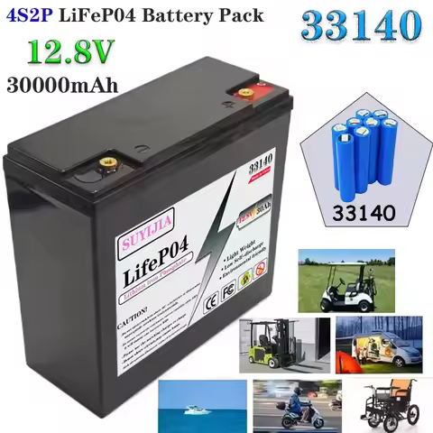 33140 New production 4S2P 12V LiFePO4 30Ah battery built-in BMS lithium iron phosphate battery 4000+