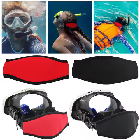 Scuba Mask Straps Waterproof Neoprene Mask Strap Cover Comfortable Goggle Strap Covers Hair Protecto