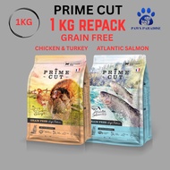Prime Cut Primecut Grain Free Limited Ingredients Cat Food 1KG REPACK Salmon Chicken Atlantic Salmon