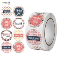 FR-C817 Sticker Thank You 1 Roll 500PCS Stiker Label Makanan Tulisan Segel Ucapan Terima Kasih / Sti