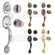 NELON Grip Handleset - Knob 1219 (Main Door Lock / Entrance Door Lock / HDB Main Door Lock / Thumbpress Lock Handle)