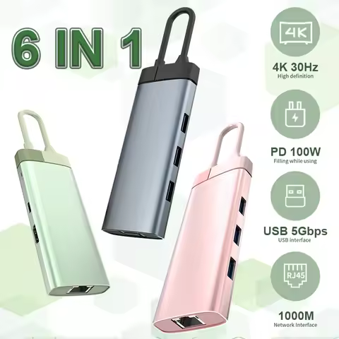 usb c hub to HDMI-Compatible Adapter Type-c Dock Station 4K 30HZ PD Charging Compatible Type C HUB f