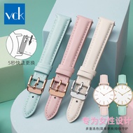 New Style Suitable for folli follie follie dw Only Road CK Watch Strap Ladies Leather Strap 16mm Pin