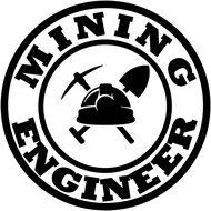 MINING ENGINEER (ME) CAR PVC DECAL STICKER / DECAL STICKER / DIE CUT, WATERPROOF, FADEPROOF