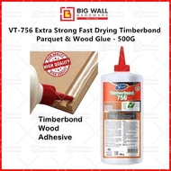 VT-756 / Ufixx 0.5 Latex Glue Strong Fast Drying Timberbond Parquet & Wood Glue - 500G Gum Kayu Susu