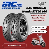HONDA STYLO 160 STANDARD TYRE - IRC Mobicity SCT-001 110/90-12 130/80-12 Tubeless