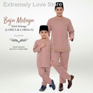 ✟∈Baju Melayu Dusty pink Cekak Musang dan teluk belanga dewasa KANAK-KANAK ayanna