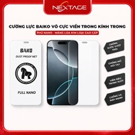 BAIKO INFINITE Tempered Glass Transparent Edge Super Clear Glass Full Screen Protection, Smooth Touc