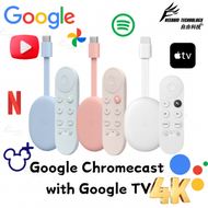 Chromecast 4 with Google TV 4K 串流播放裝置 支持4K / HD