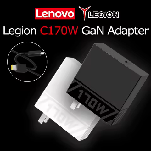 Lenovo Legion GaN Adapter C170W with Slim Tip Port 170W Power Supply For Lenovo Laptop Notebook Geek