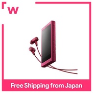 SONY Walkman A Series 64GB NW-A37HN : Bluetooth/microSD/High-resolution Noise canceling function included with high-resolution earphones Bordeaux Pink NW-A37HN P