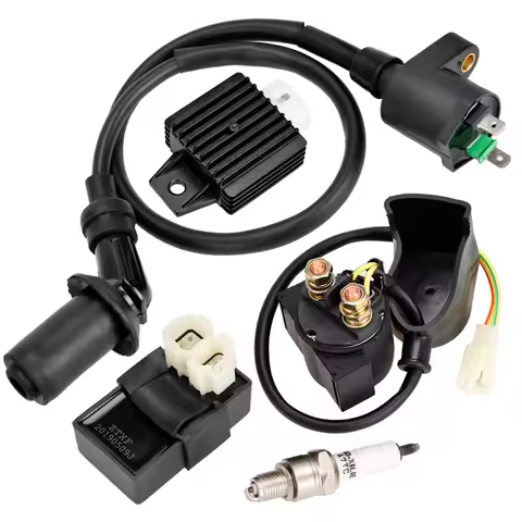 AC CDI Ignition Coil Relay Voltage Regulator Spark Plug for Tomberlin Crossfire 150R Spiderbox 150cc