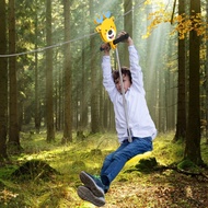 80/100/120ft 6มม.เส้นผ่านศูนย์กลาง Heavy Duty Compound ชุบสังกะสีเหล็กสายอุปกรณ์ซิปไลน์ชุดสปริงสเตนเ