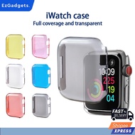 【Sg】iWatch case Transparent hard TPU full coverage protection for iWatch Series SE/6/5/4/3/2/1