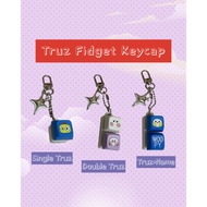 Truz Fidget Keycap Keychain Fidget Keychain Keyboard Fidget Clicker Keychain