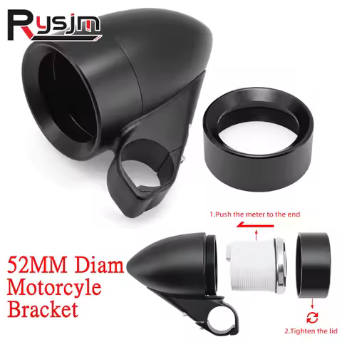 1 Piece Universal 52mm Holder Mount Cup Fit 52mm Gauge Cover Motorcycle Speedometer Meter Tachometer