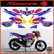 ⚽︎ ☽ ROUSER Bajaj 135 Full Decals Sticker Set Kawasaki - New Design (Free Stickers)