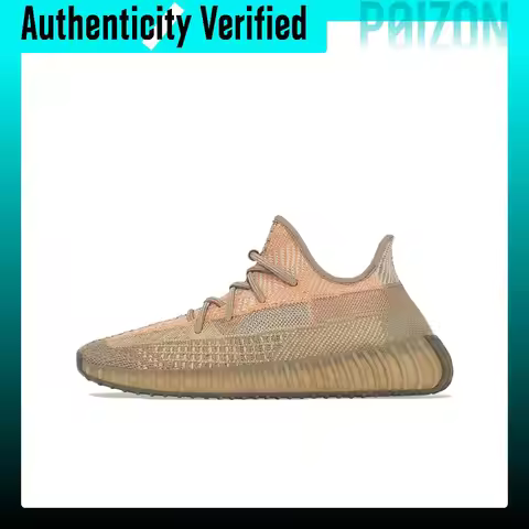 Adidas Originals Yeezy Boost 350 V2 Angel Sand Taupe Fabric Low top Casual Shoes Unisex Dirty Orange