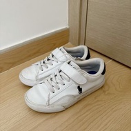 Polo 小童 白色皮波鞋 童裝 US10.5 UK10 EUR27 18.3cm