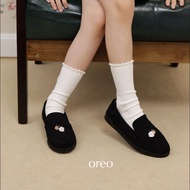 Minx รุ่น Toby kids รองเท้าโลฟเฟอร์หนังกลับ พื้นนุ่ม ประดับชาร์ม brunch paws สุดคิ้วท์