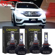 สำหรับ Honda Brv/ BR-V (ปี2019-2020) (ไฟหน้า)-หลอดไฟหน้า LED ไฟต่ำสูง12-24V 6000K สีขาว (2คู่) plug 