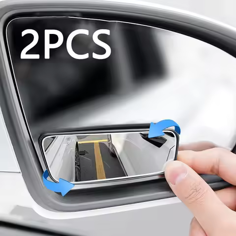 NEW 2PCS Car Side Mirrors Blind Zone Mirrors 60 Degree Wide Angle Additional Spherical Dead Zone Mir
