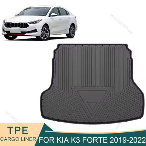 For Kia K3 BD FORTE 2019-2022 Car Cargo Liner box Mat TPE Anti-slip Trunk Mat Trunk Tray Carpet Inte