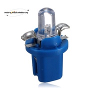 10Pcs LED Bulb Meter Dash B8-5D T5 Lamp with Holder Blue Tuning Auto Car Light