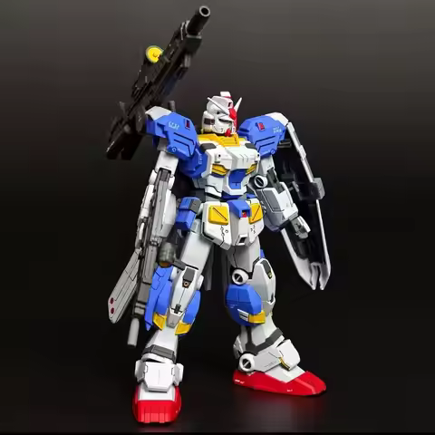 HG 1/144 Fa-78-3 Full Armor 7th With 2 Muzzle Effect Parts Assembly Mecha Model Kit Articulated Acti
