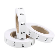 Label Size Bordir Angka Huruf Putih / Label Size Baju Bordir / Ukuran Baju Roll Pita Label