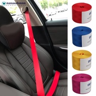 NANASALONNN 3.6M x 4.8cm Car Color Seat Belt Replacement Renewal Webbing Fabric Racing Safety Belts 
