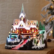 Q-6# 【New】Christmas Decoration Mountaintop Church Christmas House Birthday Christmas Gift Gift Decoration PTJJ