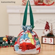 KAM Christmas Velvet Gift Bag Santa Drawstring Bag Candy Apples Handle Bag Christmas Tree Hanging Decoration New Year Christmas Gift n