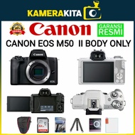 canon eos m50 mark ii body only / kamera canon eos m50 ii bo body only - body 64gb acc